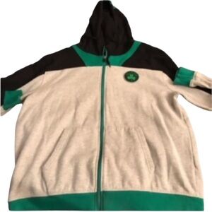NBA Boston Celtics XL green & gray hooded zip sweatshirt with pockets